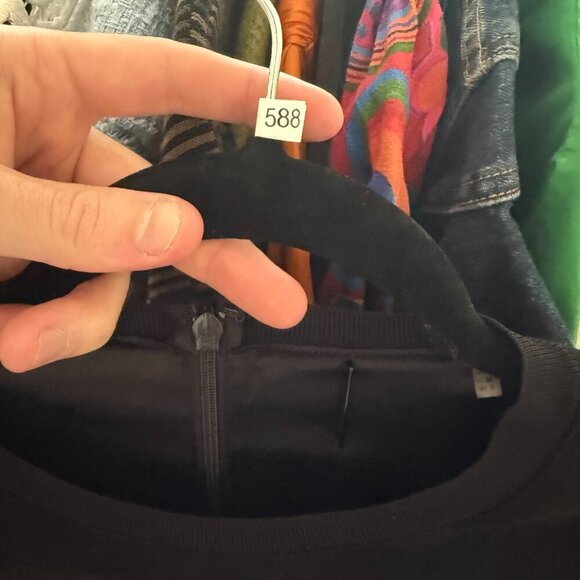 Elie Tahari Black Short Sleeve Mini Dress Size US 0 Color Black - Picture 7 of 7